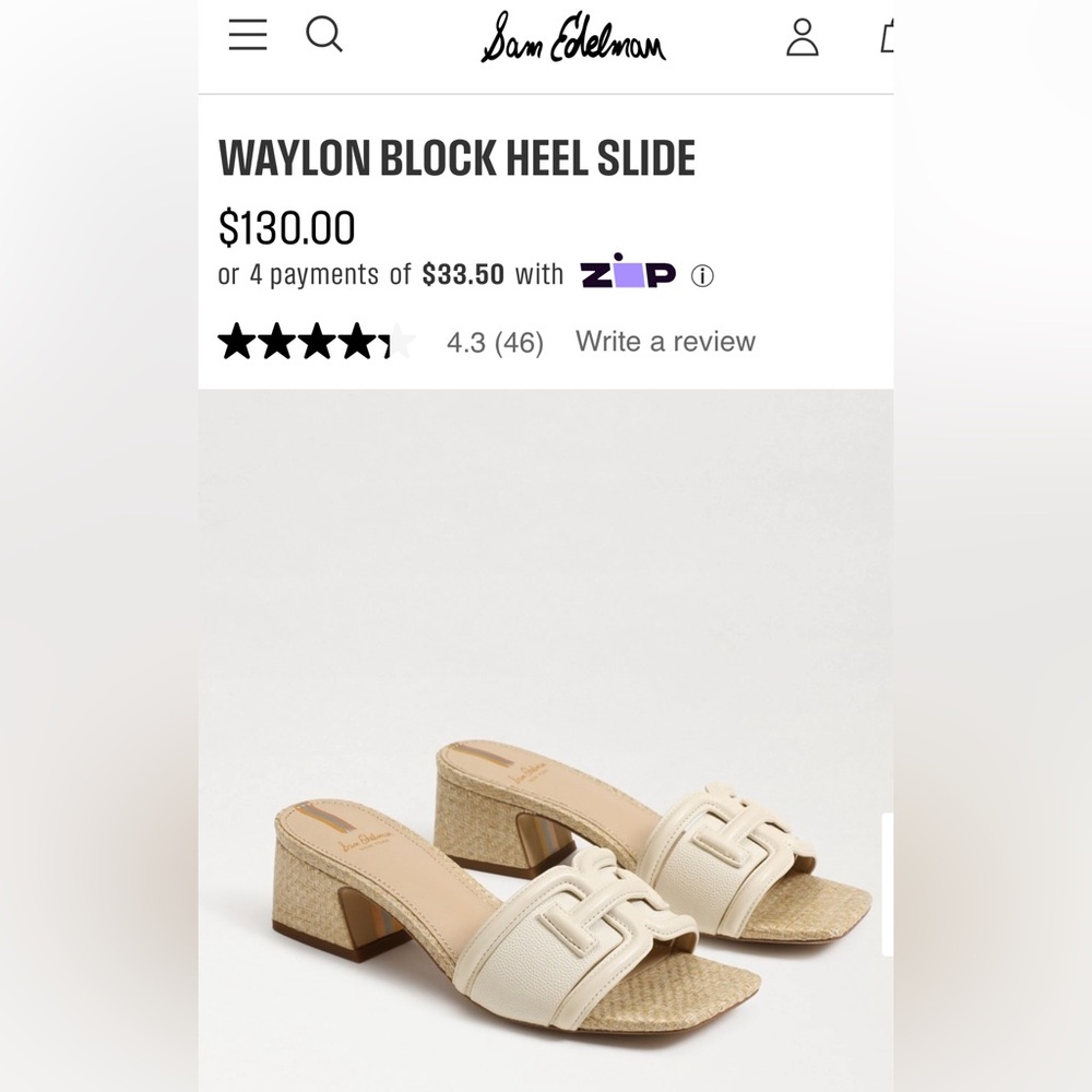 Sam Edelman Slide - Waylon, modern ivory